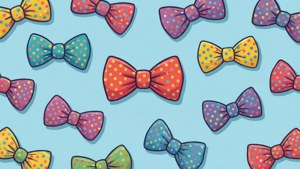 Polka Dot Bowties Pattern