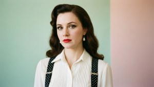 Polka Dot Retro Suspenders