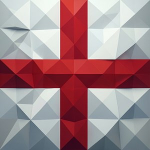 Poly Art England Flag