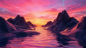 Polygon Sunset