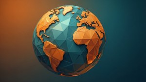 Polygonal Globe SVG