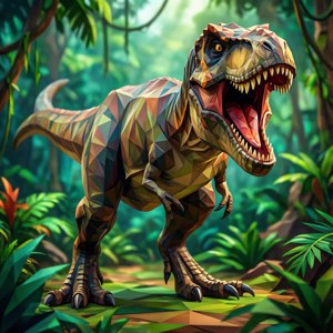 Polygonal T-Rex