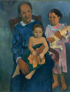 Polynesian Woman with Children