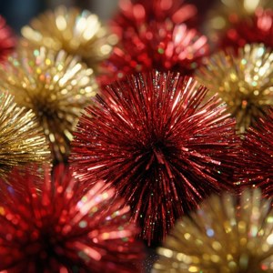 Pom-Pom Sparkle Close-Up