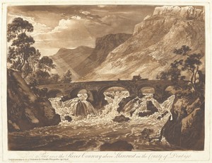 Pont-y-Pair over the River Conway above Llanrwst in the County of Denbigh