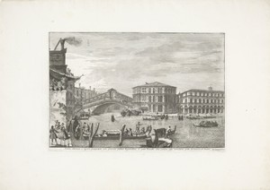 Ponte di Rialto en Palazzo dei Camerlenghi te Venetië