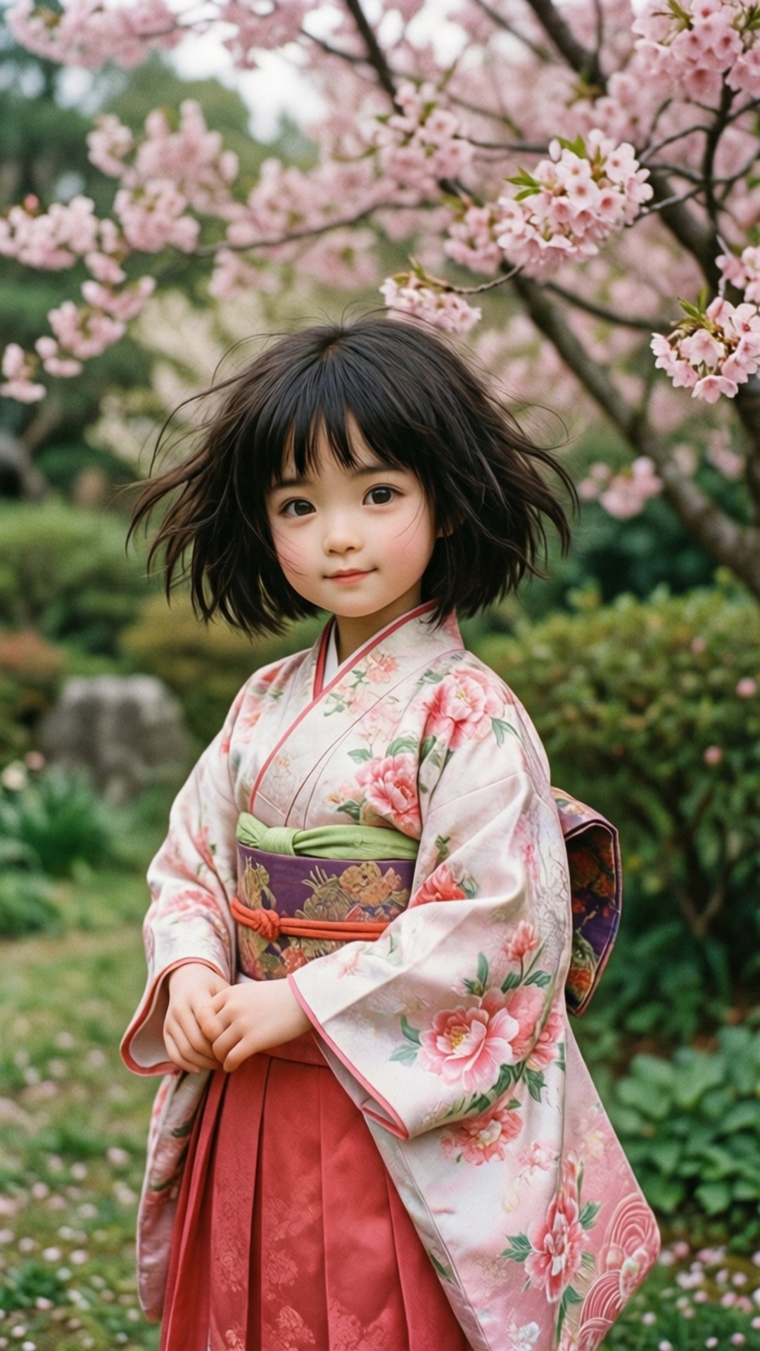 Ponyo in Kimono by Wallpapers.art Studio