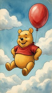 Pooh Balloon Flight