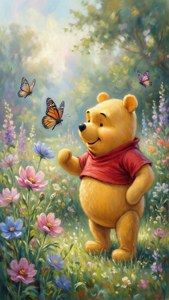 Pooh Butterfly Garden