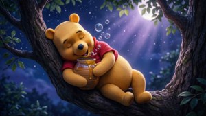 Pooh's Moonlit Nap