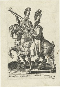 Poolse herauten te paard