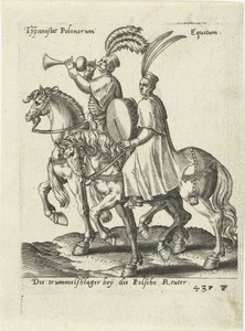 Poolse muzikanten te paard