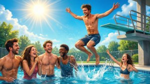 Poolside Dare Party