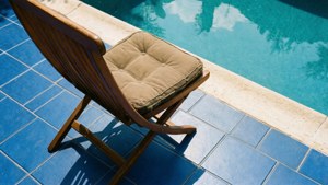 Poolside Folding Chair Overhead