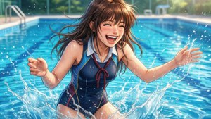 Poolside Laugh