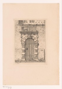 Poort in de Klaverstraat in Antwerpen