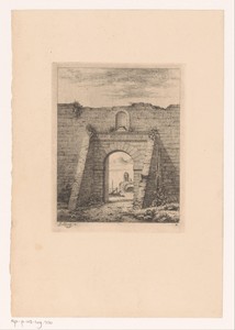 Poort in de stadsmuur van Sint-Laureins in Antwerpen
