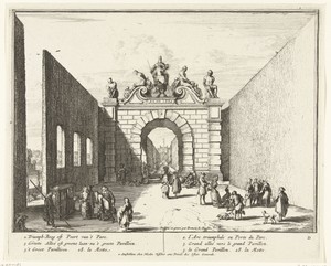 Poort in het park van Enghien