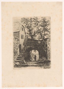 Poort naast een huis