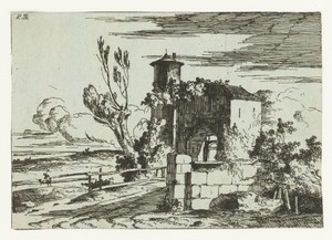 Poortgebouw met ronde toren