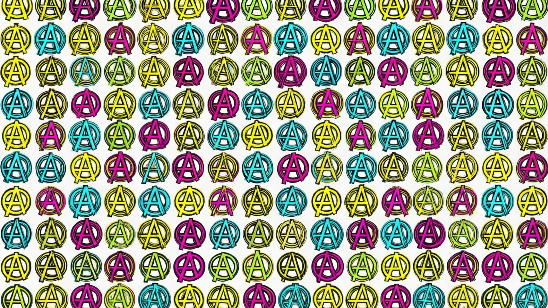 Pop Art Anarchy Grid by Wallpapers.art Studio
