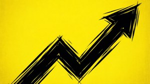 Pop Art Arrow Yellow