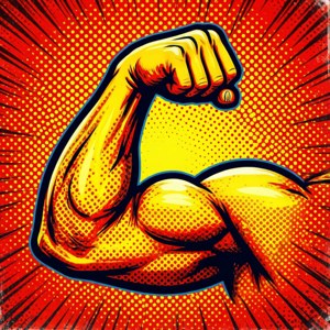 Pop Art Bicep Emoji