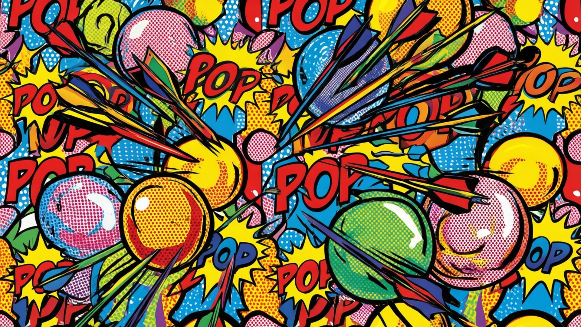 Pop Art Bloons by Wallpapers.art Studio