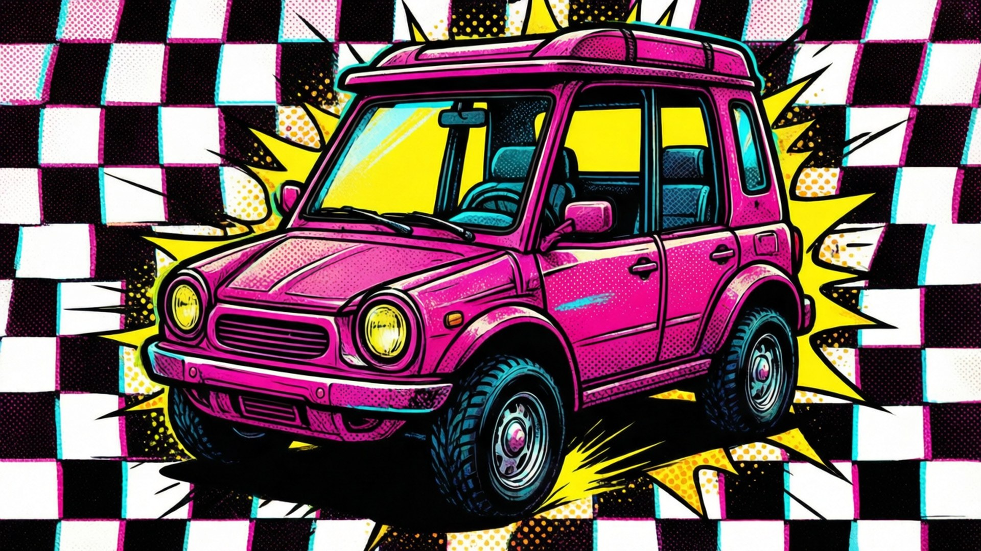 Pop Art Buggy by Wallpapers.art Studio