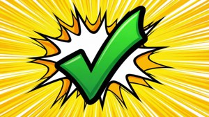 Pop Art Checkmark