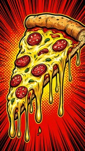 Pop Art Cheese Drip