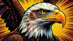 Pop Art Comic Eagle