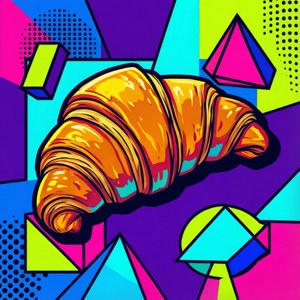 Pop Art Croissant
