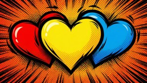 Pop Art Hearts