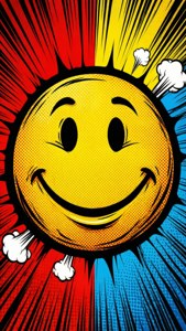 Pop Art Smiley Comic
