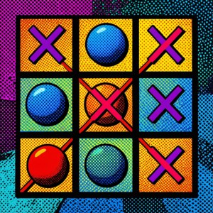 Pop Art Tic Tac Toe