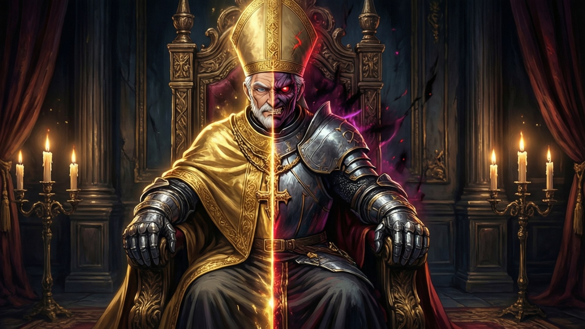 Pope Saga Dual Nature by Wallpapers.art Studio