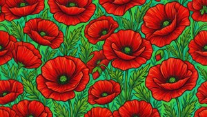 Poppy Pattern Seamless