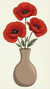 Poppy Vase Minimal