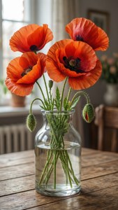 Poppy Vase Still Life