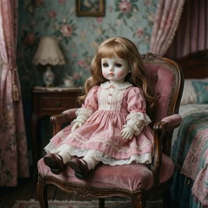 Porcelain Doll Seated