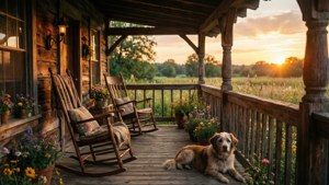 Porch at Sunset