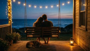 Porch Swing at Twilight