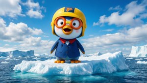 Pororo on Iceberg