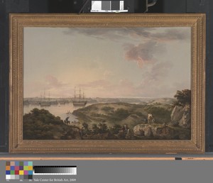 Port Mahon, Minorca with British Men-of-War at Anchor
