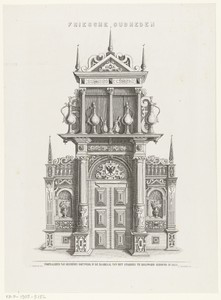 Portaaldeur van de raadzaal van het stadhuis te Bolsward