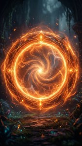 Portal Orange Circle