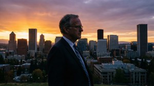 Portland Sunset Silhouette