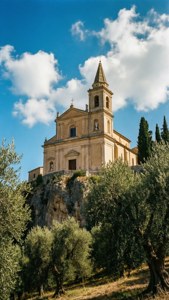 Portofino Church Cliff View