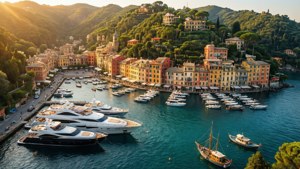 Portofino Golden Aerial
